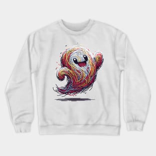 Colorful Chuckles Horror Ghost Crewneck Sweatshirt